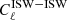 Mathematical equation: $ C^{\mathrm{ISW-ISW}}_{\mathrm{\ell}} $