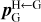 Mathematical equation: $\hat p_G^{H \leftarrow G}$