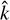 Mathematical equation: ${\hat k}$