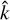 Mathematical equation: ${\hat k}$