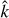 Mathematical equation: ${\hat k}$