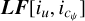 Mathematical equation: $LF\left[ {{i_u},{i_{{C_\psi }}}} \right]$