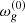 Mathematical equation: $ \omega_{g}^{(0)} $