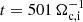 Mathematical equation: $ t = 501\,\Omega_{\mathrm{c,i}}^{-1} $
