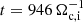 Mathematical equation: $ t = 946\,\Omega_{\mathrm{c,i}}^{-1} $