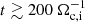 Mathematical equation: $ t\gtrsim 200\ \Omega_{\mathrm{c,i}}^{-1} $