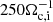 Mathematical equation: $ 250\Omega_{\mathrm{c,i}}^{-1} $