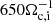 Mathematical equation: $ 650\Omega_{\mathrm{c,i}}^{-1} $
