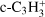 Mathematical equation: $\[\mathrm{c}\text{-}\mathrm{C}_{3} \mathrm{H}_{3}^{+}\]$