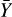 Mathematical equation: $\[\bar{Y}\]$