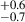 Mathematical equation: $ ^{+0.6}_{-0.7} $
