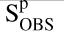 Mathematical equation: $\[\mathrm{S}_{\text {OBS}}^{\mathrm{p}}\]$