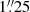 Mathematical equation: $ 1{{\overset{\prime\prime}{.}}}25 $