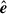 Mathematical equation: $ \hat{\boldsymbol{e}} $