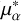 Mathematical equation: $\[\mu_{\alpha}^{*}\]$