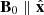 Mathematical equation: $ \mathbf{B}_0\parallel\hat{\mathbf{x}} $
