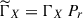 Mathematical equation: $ {\widetilde\Gamma}_{X}=\Gamma_{X}\,P_{r} $
