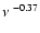 $\nu^{~-0.37}$