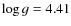 $\log g = 4.41$