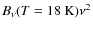$B_{\nu}(T=18~{\rm K}) \nu^2$