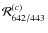 $\mathcal{R}^{(c)}_{642/443}$