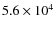$5.6\times 10^4$