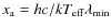 $x_{\rm a}=hc/kT_{\rm eff} \lambda_{\rm min}$