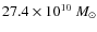 $27.4\times10^{10}~{M_\odot}$