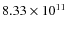 $8.33\times 10^{11}$
