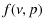 $\displaystyle f (\nu,p)$