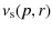 $\displaystyle \nu_{\rm s} (p,r)$