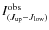 $I_{(J_{\rm up}-J_{\rm low})}^{{\rm obs}}$