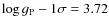 $\log g_{\rm P}-1\sigma=3.72$