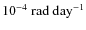$10^{-4}~{\rm rad~day^{-1}}$