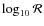$\log_{10} {\cal R}$