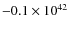 $-0.1 \times 10^{42}$